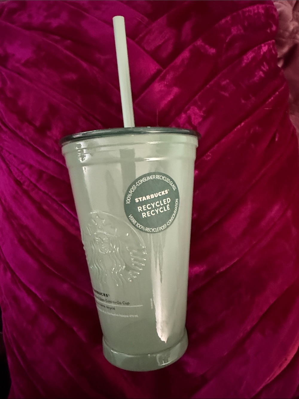 ✨ NWT ✨ Made in Spain Starbucks Recycled Glass Cold-To-Go Cup